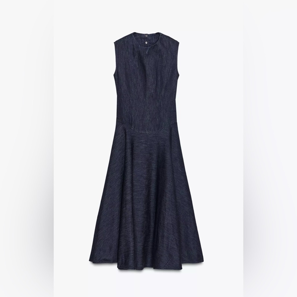 Zara Woman Collection- XL Midi Dress in Denim